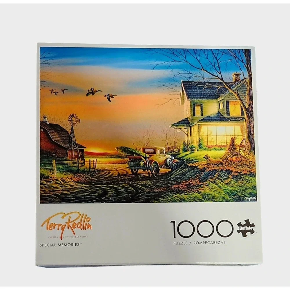 Terry Redlin Special Memories 1000 Piece Jigsaw Puzzle Farm Fields Farmhouse Car